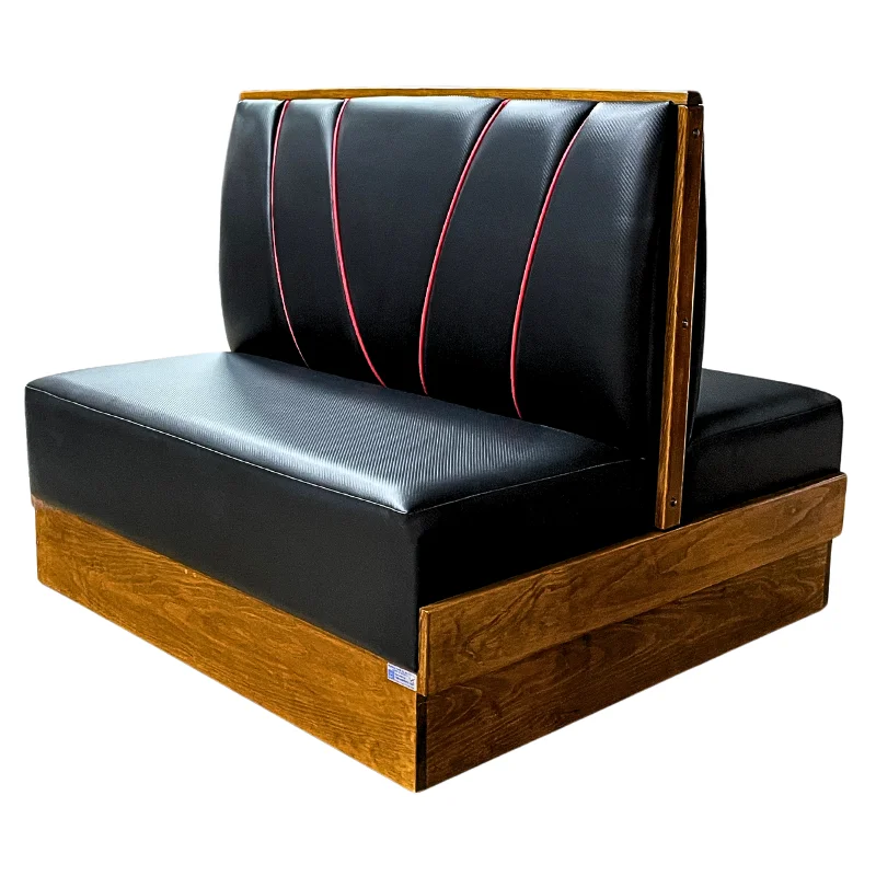 Ragal negro con costura roja