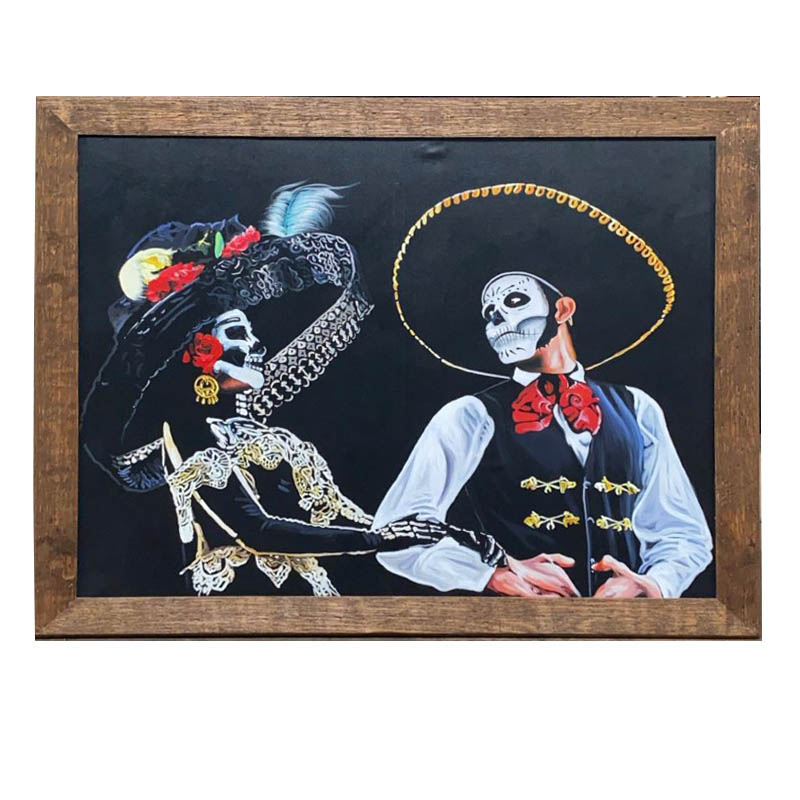 Faelo imports - Cuadros Mexicanos - Catrin y Catrina 01