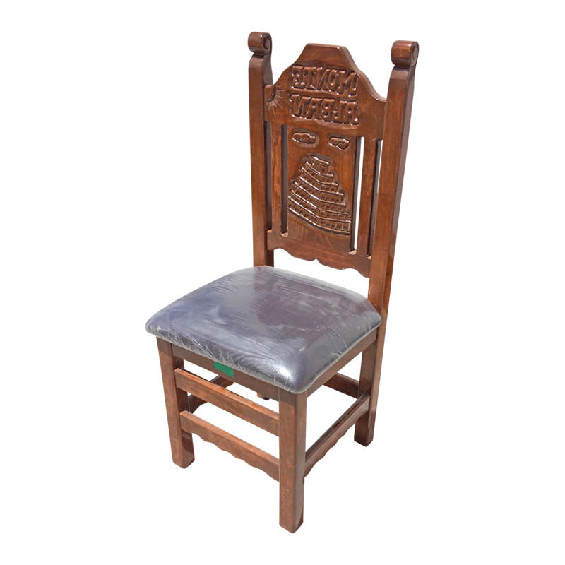 Faelo imports - Sillas Rusticas - Piramide tallada