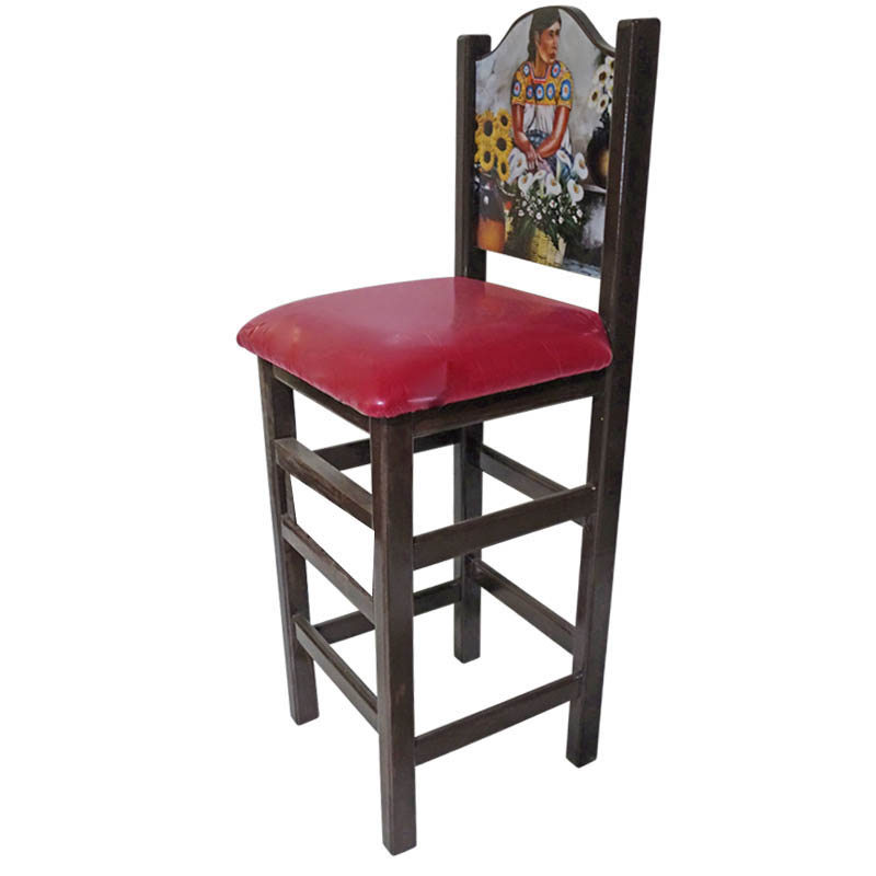 Faelo imports - Sillas de Bar - Señora con Flores