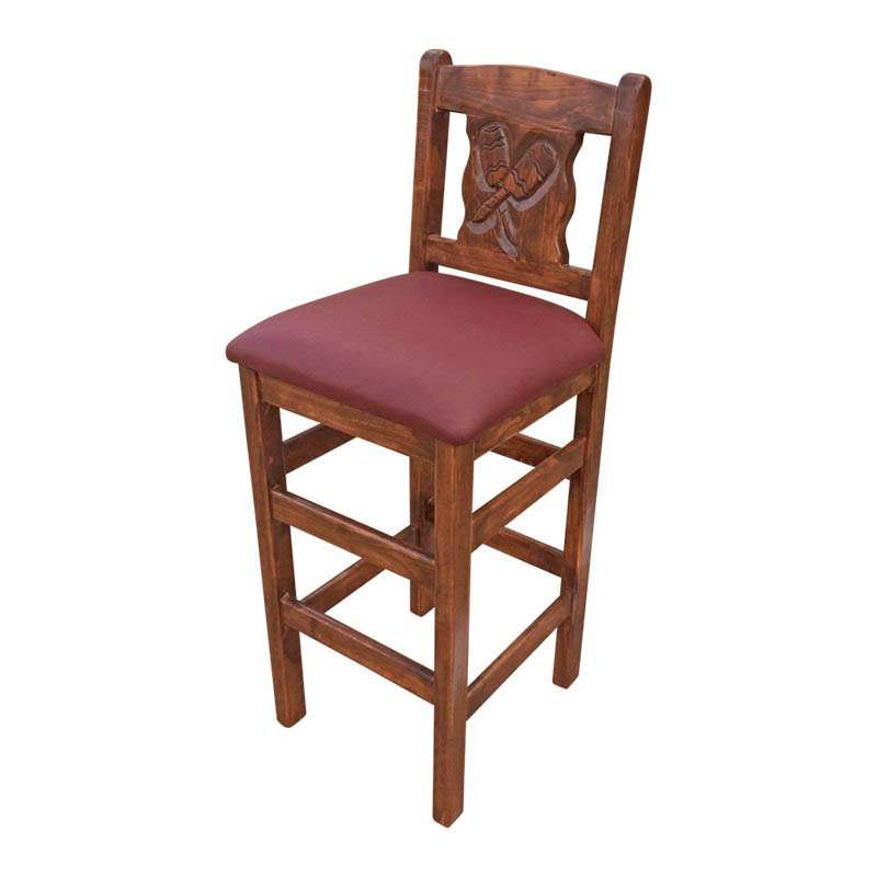 Faelo imports - Sillas de Bar - Silla tallada maracas